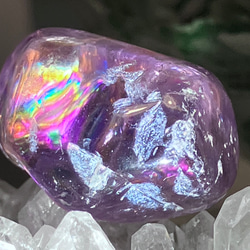 エッチドクォーツ　涅槃水晶　アメジスト　クラスター　原石　蝕像　紫水晶 エッチドクォーツ 涅槃水晶 アメジスト クラスター 原石 蝕像 紫