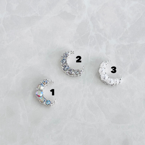 選べるお月さまパーツ♪ セミオーダー 耳つぼジュエリー 耳ツボ