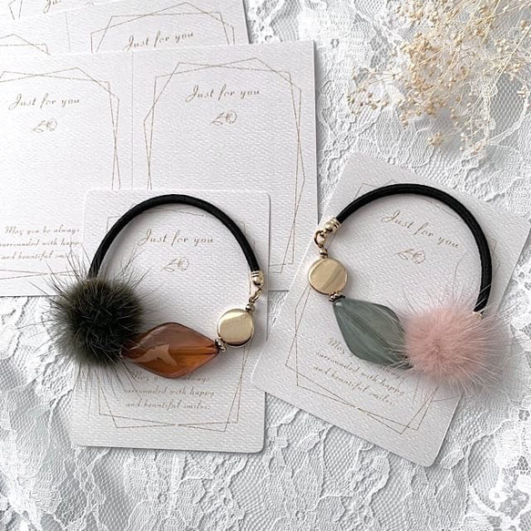 アクセサリー台紙【はがき1/2☆10枚入(20枚分）】[D-630]goldline2 4枚目の画像