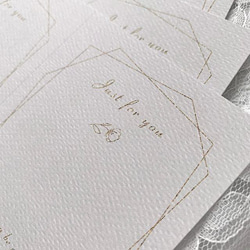 アクセサリー台紙【はがき1/2☆10枚入(20枚分）】[D-630]goldline2 9枚目の画像