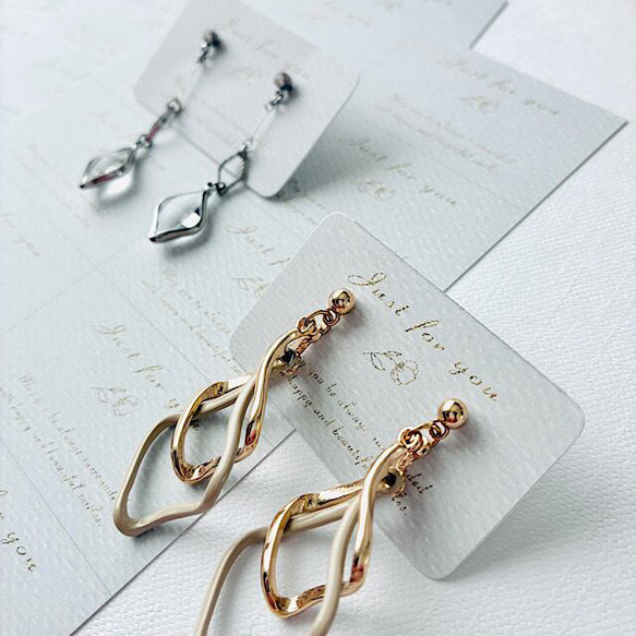 アクセサリー台紙【はがき1/10☆10枚入(100枚分)】  [D-632]gdline10 4枚目の画像