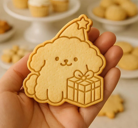 プードル　ビション　犬　クッキー型　型抜き　輸入雑貨　かわいい　dog　バ レンタイン　プレゼント　クリスマス 4枚目の画像