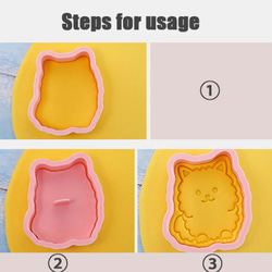 猫　ねこ　ｃａｔ　クッキー型　型抜き　輸入雑貨　ビスケット　かわいい　バ レンタイン　大き目　にゃんこ 10枚目の画像