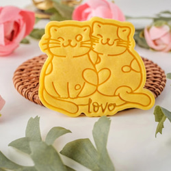 猫　ねこ　ｃａｔ　クッキー型　型抜き　輸入雑貨　ビスケット　かわいい　バ レンタイン　大き目　にゃんこ 9枚目の画像