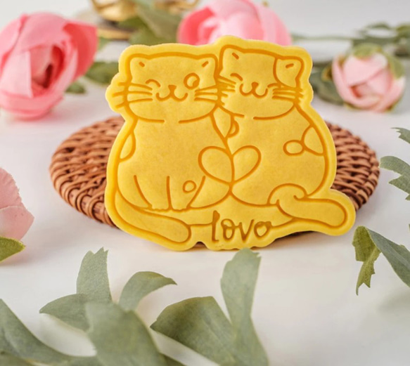 猫　ねこ　ｃａｔ　クッキー型　型抜き　輸入雑貨　ビスケット　かわいい　バ レンタイン　大き目　にゃんこ 9枚目の画像