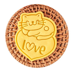 猫　ねこ　ｃａｔ　クッキー型　型抜き　輸入雑貨　ビスケット　かわいい　バ レンタイン　大き目　にゃんこ 6枚目の画像
