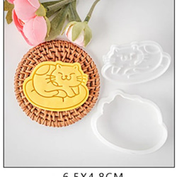 猫　ねこ　ｃａｔ　クッキー型　型抜き　輸入雑貨　ビスケット　かわいい　バ レンタイン　大き目　にゃんこ 3枚目の画像