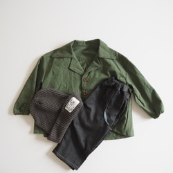 【サイズ100】深緑のシャツ 8枚目の画像