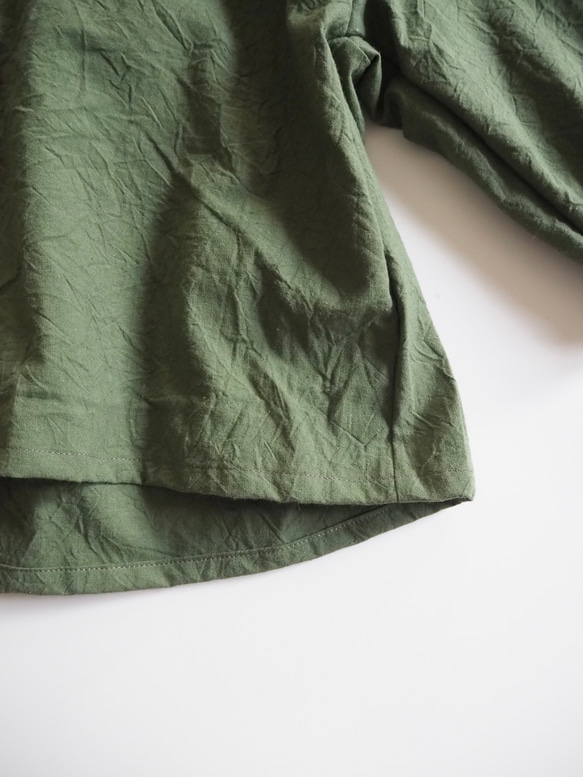 【サイズ100】深緑のシャツ 5枚目の画像