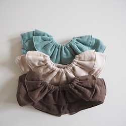 ダブルガーゼのフリルスタイ 5枚目の画像