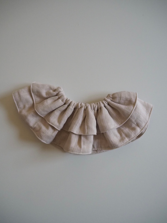 ダブルガーゼのフリルスタイ 8枚目の画像