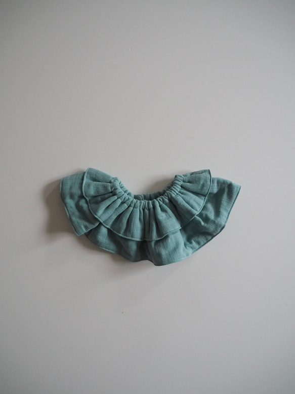 ダブルガーゼのフリルスタイ 10枚目の画像