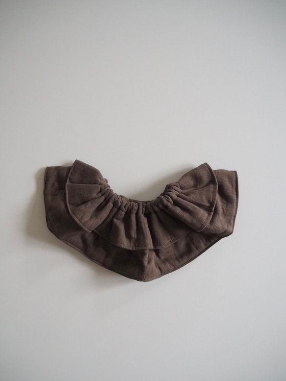 ダブルガーゼのフリルスタイ 6枚目の画像