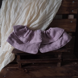 ダブルガーゼのフリルスタイ 13枚目の画像