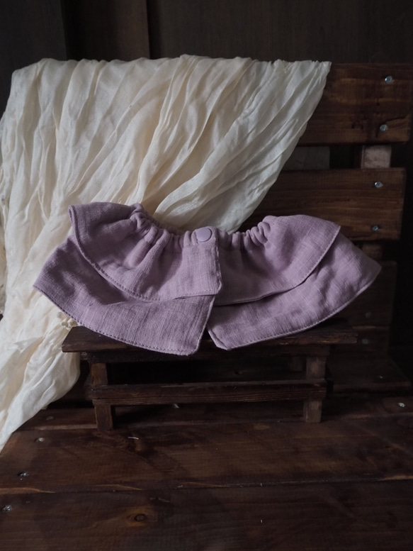 ダブルガーゼのフリルスタイ 13枚目の画像