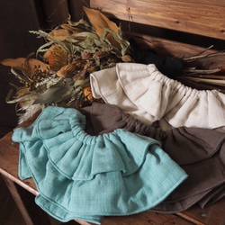 ダブルガーゼのフリルスタイ 2枚目の画像