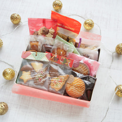 飾って食べれるオーナメントクッキー入り『お菓子ギフト缶』クリスマスラッピング♪ 1枚目の画像