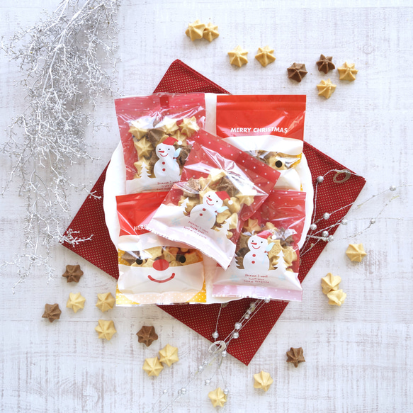 飾って食べれるオーナメントクッキー入り『お菓子ギフト缶』クリスマスラッピング♪ 6枚目の画像
