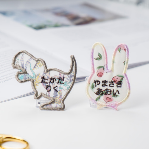 【19】リバティ生地の！モチーフワッペン　アイロンワッペン モチーフワッペン ☆リバティ生地使用 アイロンワッペン リボン ハート