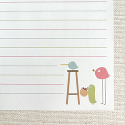 【便箋セット】とりお・ざ・とりーずのぶどう狩り【２４枚入り】 4枚目の画像