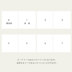 8Pスクエア型プロフィールブック06｜席次表｜選べる内容｜結婚式｜披露宴 5枚目の画像
