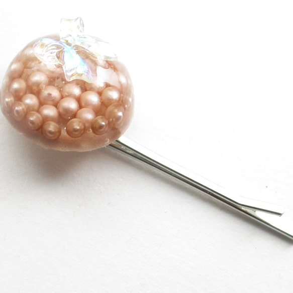 クォーツバスケットを届けようと思ったら、しっかりとラッピングしておきましょう<1点ものヘアピン>HP249 4枚目の画像