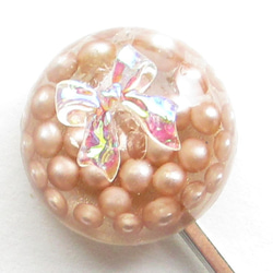 クォーツバスケットを届けようと思ったら、しっかりとラッピングしておきましょう<1点ものヘアピン>HP249 3枚目の画像