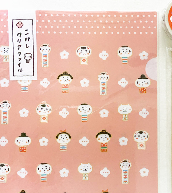 クリアファイル（こけし・レスラー） 3枚目の画像