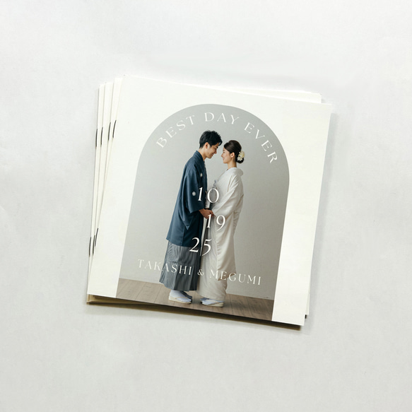 8Pスクエア型プロフィールブック07｜席次表｜選べる内容｜結婚式｜披露宴 1枚目の画像