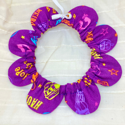 ザビエル首輪 ハロウィン柄 シュシュ首輪 猫首輪 リード・首輪