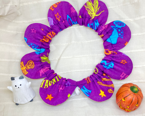 ザビエル首輪 ハロウィン柄 シュシュ首輪 猫首輪 リード・首輪