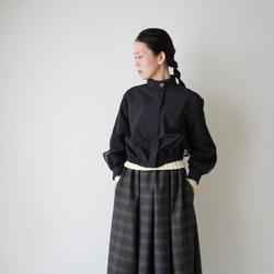 ORGANDIE LAYERED BLOUSON ライトアウター black 14枚目の画像