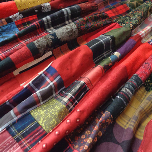 絵画なパッチワーク♥大人の上質チェック＆フラワー♥ボリューム