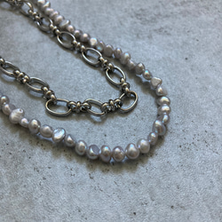 ☑︎Claire – クレアー　サージカルステンレス　チェーンネックレス　パールネックレス 13枚目の画像