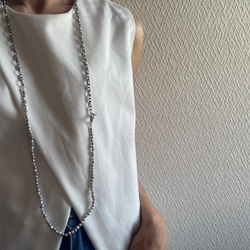 ☑︎Claire – クレアー　サージカルステンレス　チェーンネックレス　パールネックレス 8枚目の画像