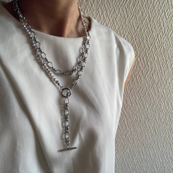 ☑︎Claire – クレアー　サージカルステンレス　チェーンネックレス　パールネックレス 12枚目の画像