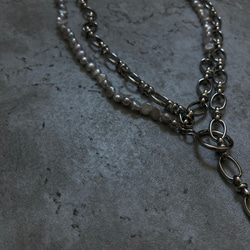 ☑︎Claire – クレアー　サージカルステンレス　チェーンネックレス　パールネックレス 7枚目の画像