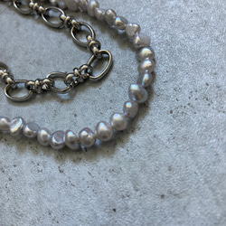 ☑︎Claire – クレアー　サージカルステンレス　チェーンネックレス　パールネックレス 10枚目の画像