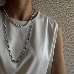 ☑︎Claire – クレアー　サージカルステンレス　チェーンネックレス　パールネックレス 19枚目の画像