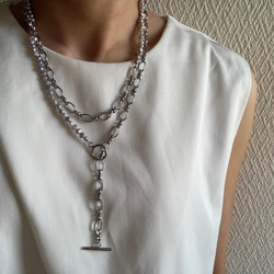 ☑︎Claire – クレアー　サージカルステンレス　チェーンネックレス　パールネックレス 18枚目の画像