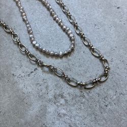 ☑︎Claire – クレアー　サージカルステンレス　チェーンネックレス　パールネックレス 15枚目の画像