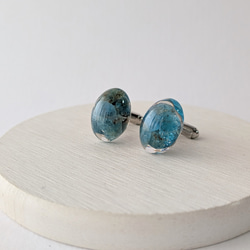 アパタイトオーバルカフス☆ / メンズ / カフス / ギフト / 天然石 / 父の日 6枚目の画像