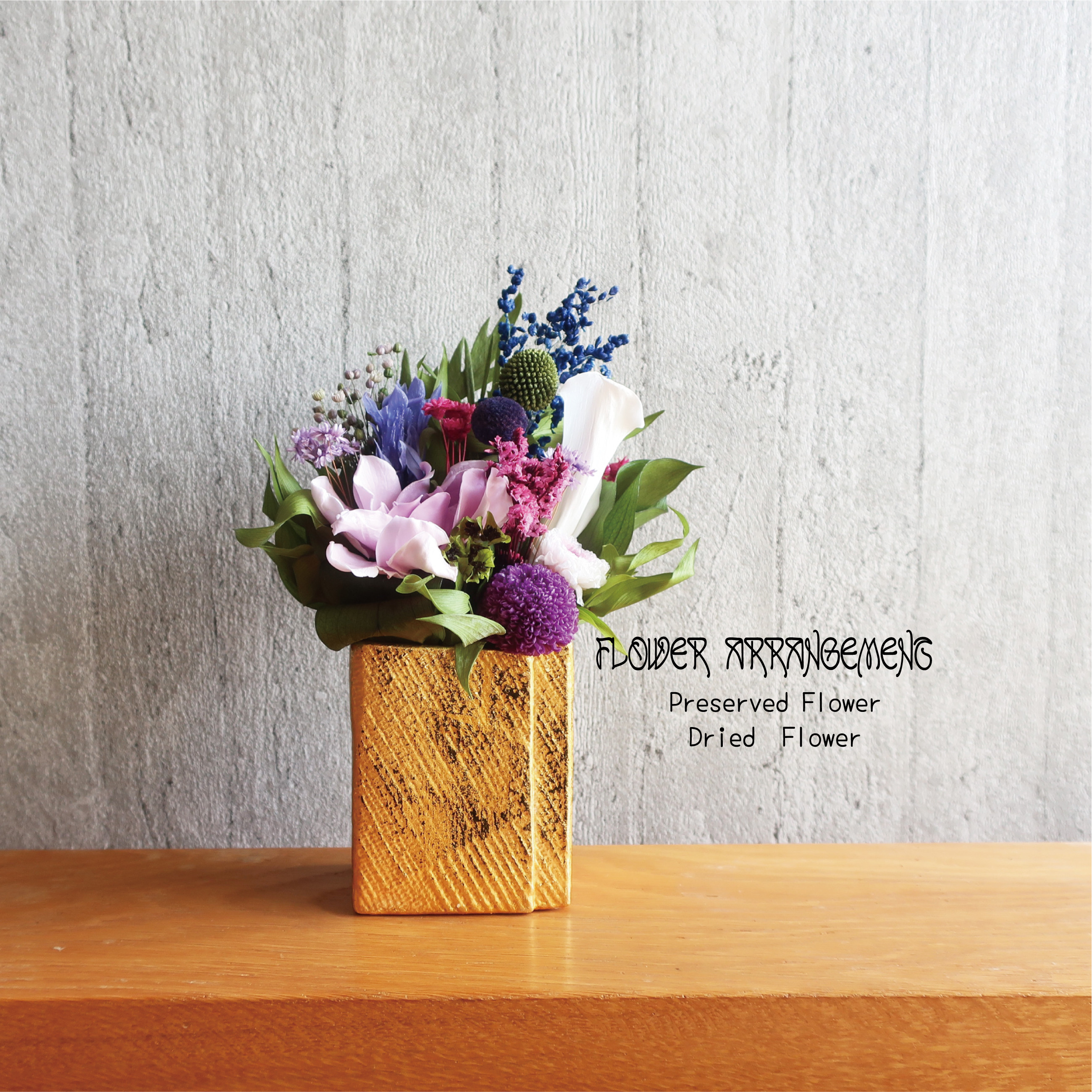 ローズ プリザーブドフラワー パープル フラワーギフト　古希喜寿 7,400円