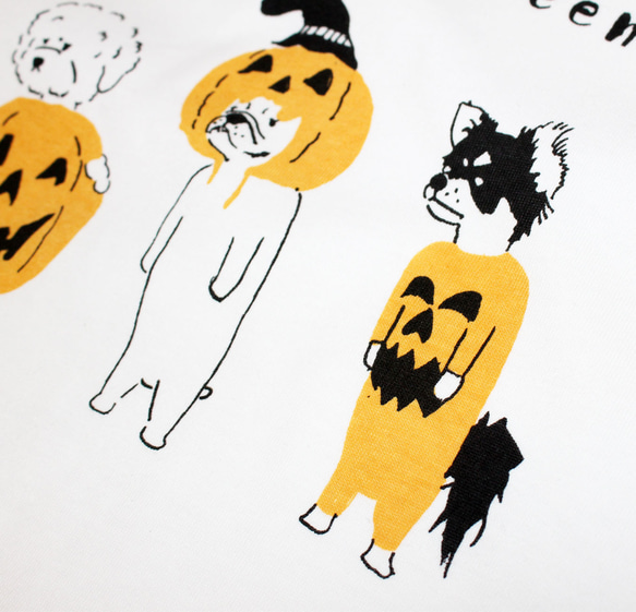 やる気のない3匹のパンプキンズ　ロンT　ユニセックス 5枚目の画像