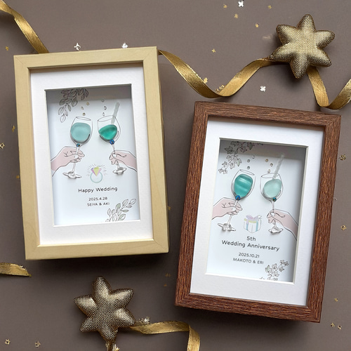 結婚祝いのカクテル（名入れ・日付オーダー） その他アート moon 通販