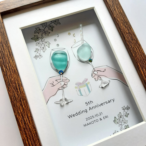 結婚祝いのカクテル（名入れ・日付オーダー） その他アート moon 通販