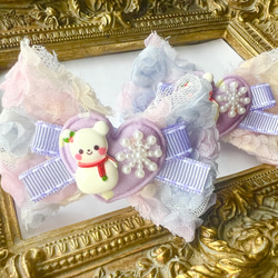 再販♡入園入学☆バッグに付けても♡ト音記号♡音符♡リボンクリップ