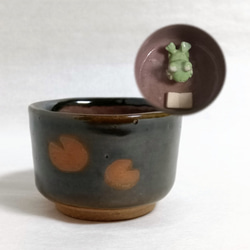 トラ猫の一輪挿し 陶器 揚枝入れ 花器 花瓶 一輪挿し・花瓶・花器 粘土