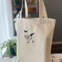 刺繍トート】ローズキャット／猫×バラの大人かわいいバッグ トート