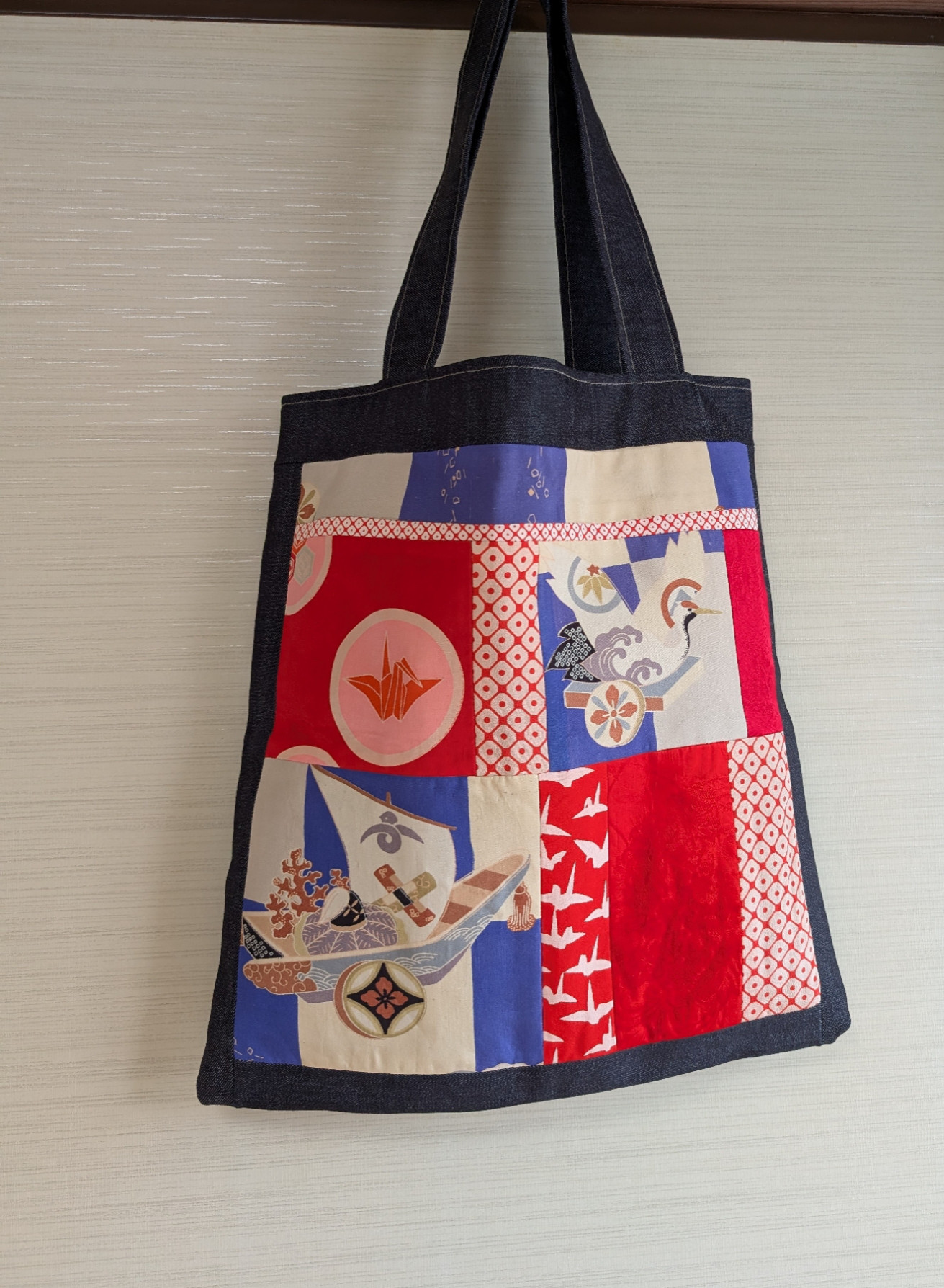 着物リメイク　トートバッグ